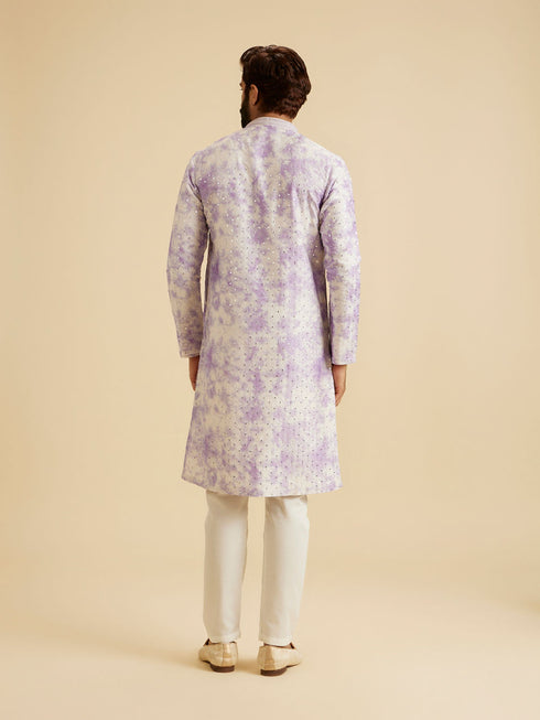 Manyavar Lilac Magic Kurta Pajama
