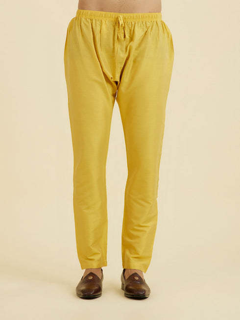 Manyavar Radiant Yellow Kurta Pajama