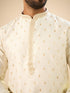 Manyavar Cream Extravagance Kurta Pajama