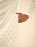 Manyavar Cream Extravagance Kurta Pajama