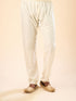Manyavar Cream Extravagance Kurta Pajama
