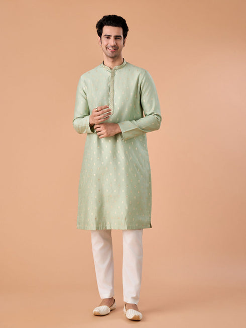 Manyavar Emerald Grace Kurta Pajama