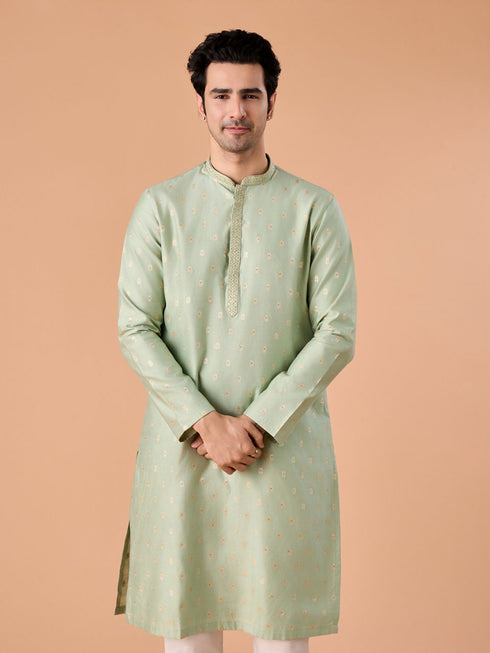 Manyavar Emerald Grace Kurta Pajama