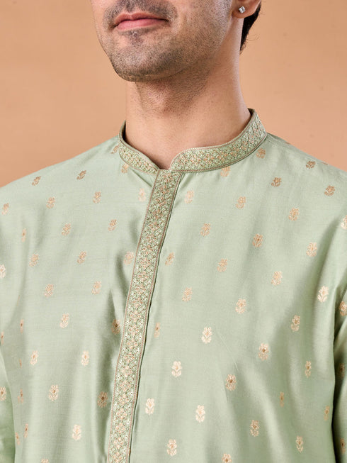 Manyavar Emerald Grace Kurta Pajama