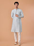 Manyavar Light Blue Elegance Kurta Pajama