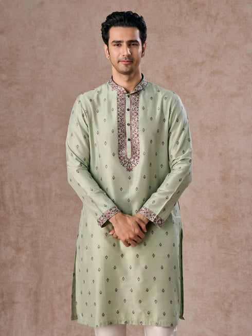 Manyavar Emerald Grace Kurta Pajama