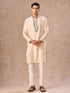 Manyavar Beige Bliss Kurta Pajama