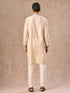 Manyavar Beige Bliss Kurta Pajama
