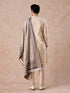 Manyavar Swanky Beige Kurta Pajama Dupatta Set