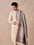 Manyavar Swanky Beige Kurta Pajama Dupatta Set