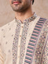 Manyavar Swanky Beige Kurta Pajama Dupatta Set