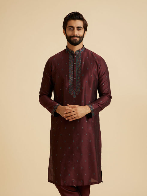 Manyavar Wine Enchantment Kurta Pajama