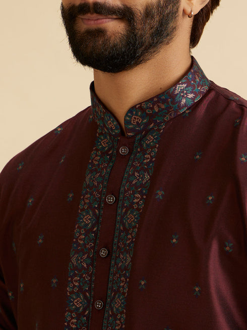 Manyavar Wine Enchantment Kurta Pajama