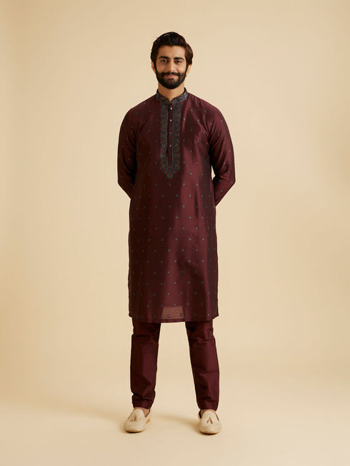 Manyavar Wine Enchantment Kurta Pajama