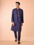 Manyavar Royale Dark Blue Kurta Pajama