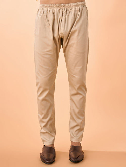Manyavar Mustard Elegance Kurta Pajama