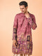 Manyavar Rust Fiesta Elegance Kurta Patiala