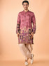 Manyavar Rust Fiesta Elegance Kurta Patiala