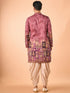 Manyavar Rust Fiesta Elegance Kurta Patiala