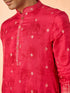 Manyavar Radiant Red Kurta Patiala