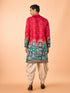Manyavar Radiant Red Kurta Patiala
