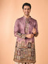 Manyavar Brown Elegance Kurta Patiala