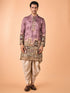 Manyavar Brown Elegance Kurta Patiala