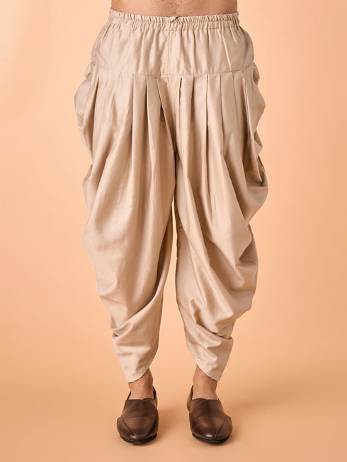Manyavar Brown Elegance Kurta Patiala