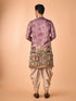 Manyavar Brown Elegance Kurta Patiala