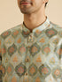 Manyavar Green Elegance Kurta Patiala