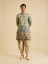 Manyavar Green Elegance Kurta Patiala