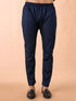 Manyavar Dark Blue Enchanting Kurta Pajama
