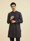 Manyavar Elegant Dark Blue Kurta Pant