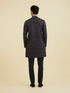 Manyavar Elegant Dark Blue Kurta Pant