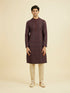 Manyavar Maroon Elegance Kurta Pajama