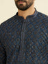Manyavar Mid Blue Charisma Kurta Pajama