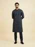Manyavar Mid Blue Charisma Kurta Pajama