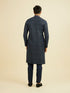 Manyavar Mid Blue Charisma Kurta Pajama