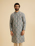 Manyavar Aqua Green Exquisite Kurta Pajama