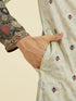 Manyavar Greyish Blue Kurta Pajama
