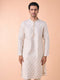 Manyavar Elegant Cream Kurta Pajama