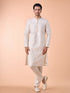 Manyavar Elegant Cream Kurta Pajama