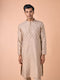 Manyavar Elegant Beige Kurta Pajama Set