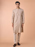 Manyavar Elegant Beige Kurta Pajama Set
