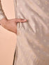 Manyavar Elegant Beige Kurta Pajama Set