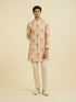 Manyavar Peach Kurta Pant Set