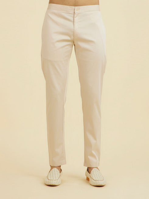 Manyavar Peach Kurta Pant Set