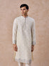 Manyavar Warm White Kurta Pajama