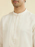 Manyavar Cream Elegance Kurta Pajama