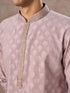 Manyavar Elegant Lilac Kurta Pajama Set